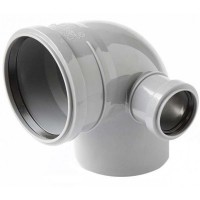 Угол пвх ф110х90 вых 50 лев