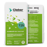 Наливной пол Толстый Cleber T25 25кг